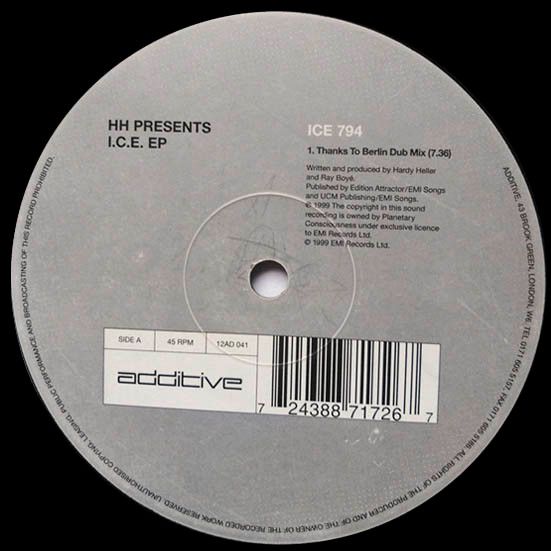 Hardy Heller - I.C.E. EP - Additive