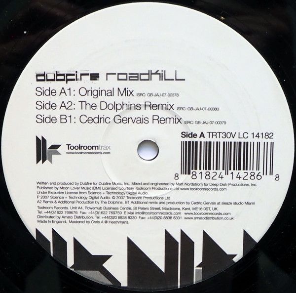 Dubfire - Roadkill - Toolroom Trax