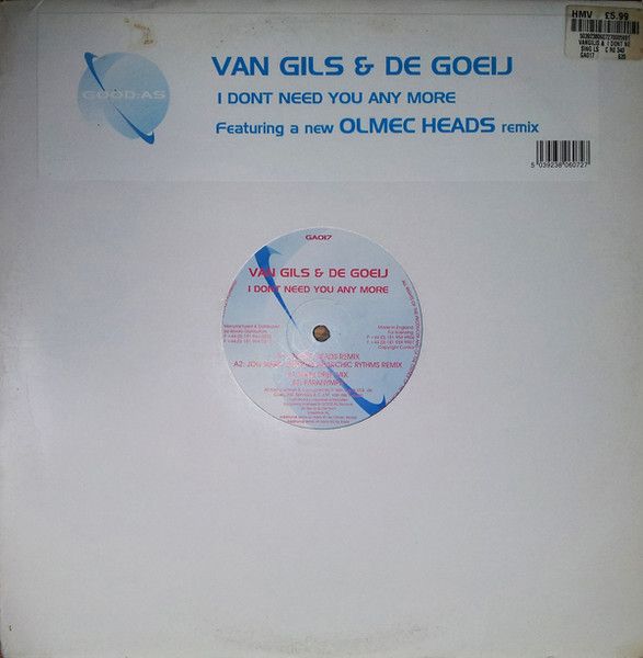 Patrick van Gils & Benno De Goeij - I Don't Need You Anymore - good:as