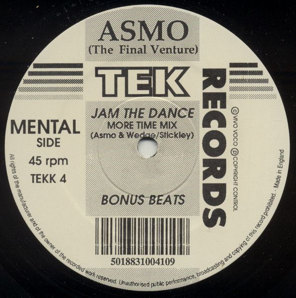 Asmo - Jam The Dance (The Final Venture) - Tek Records