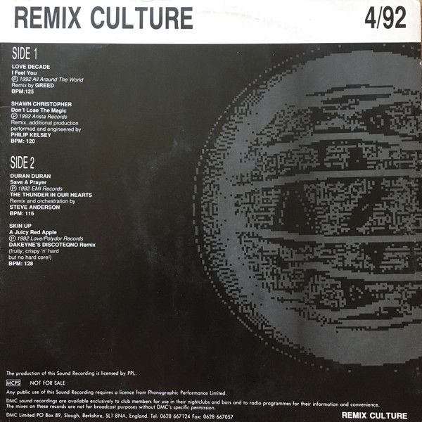 Various - Remix Culture 4/92 - DMC