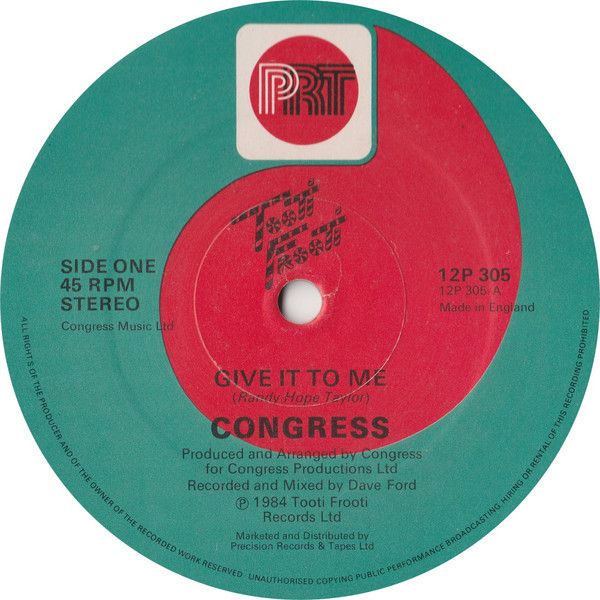Congress - Give It To Me - PRT