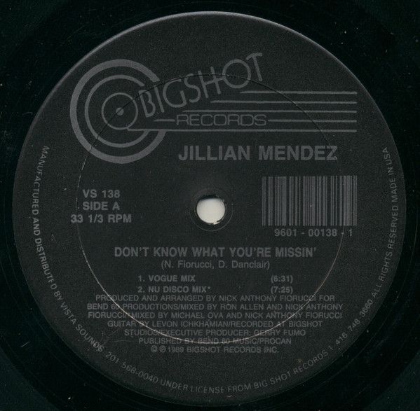 Jillian Mendez - Don't Know What You're Missin' - Bigshot Records
