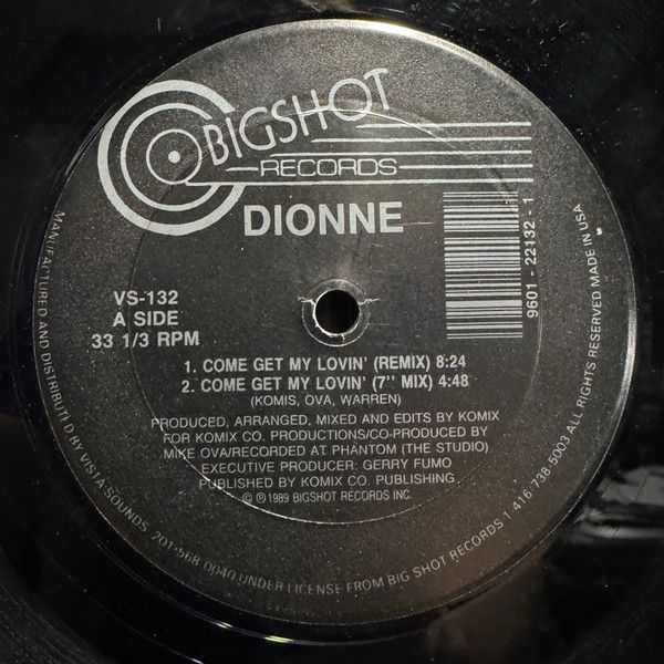 Dionne - Come Get My Lovin' (Remix) - Bigshot Records