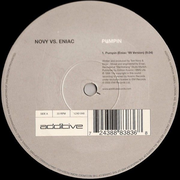 Novy Vs Eniac - Pumpin (Remixes) - Additive