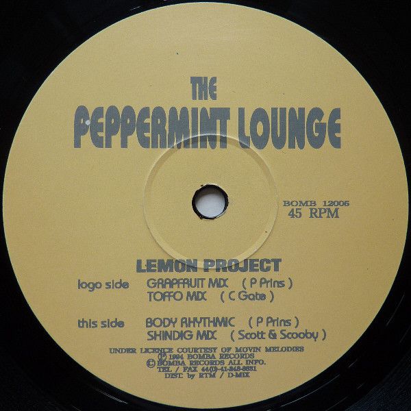 The Peppermint Lounge - Lemon Project - Bomba Records