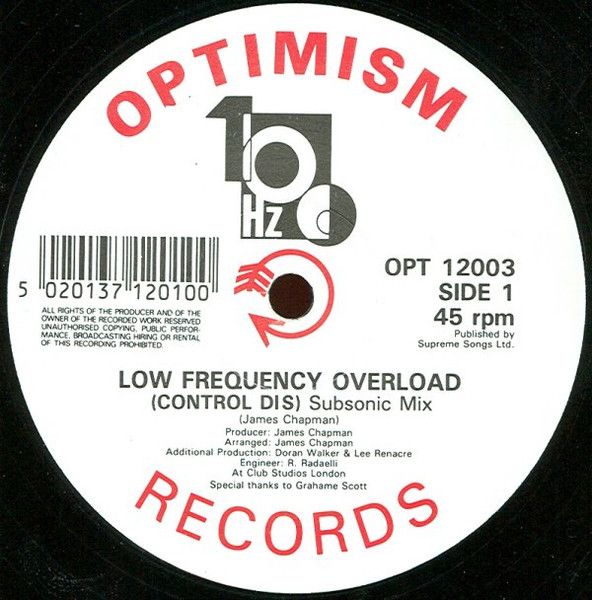 100 Hz - Low Frequency Overload - Optimism Records