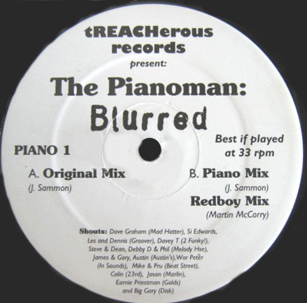 Pianoman - Blurred - tREACHerous Records