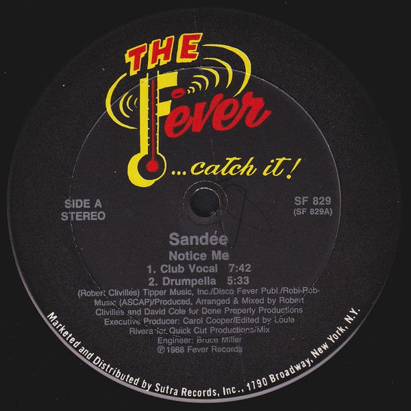 Sandee - Notice Me - Fever Records