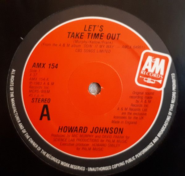 Howard Johnson - Let's Take Time Out - A&M Records