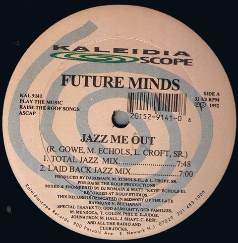 Future Minds - Jazz Me Out - Kaleidiascope Records