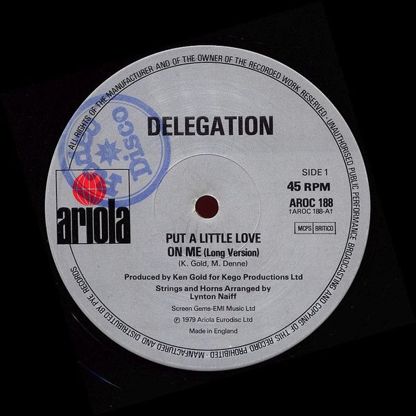 Delegation - Put A Little Love On Me - Ariola