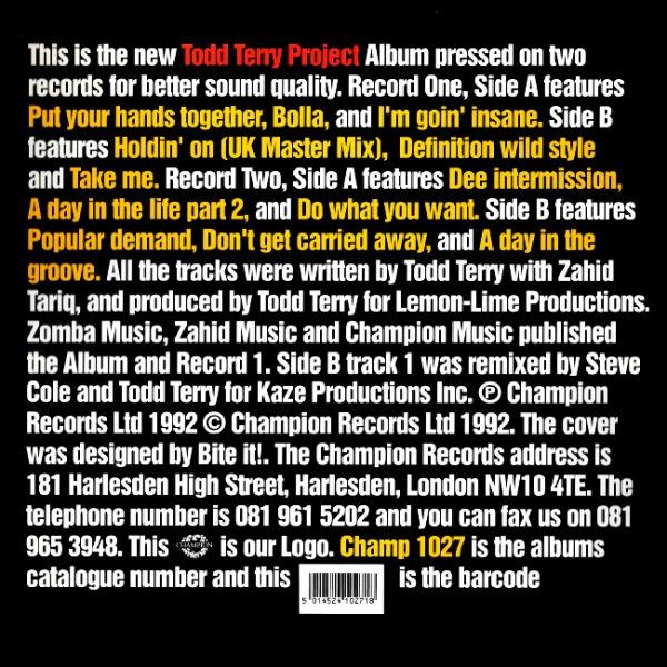 The Todd Terry Project - Todd Terry Project Album - Champion