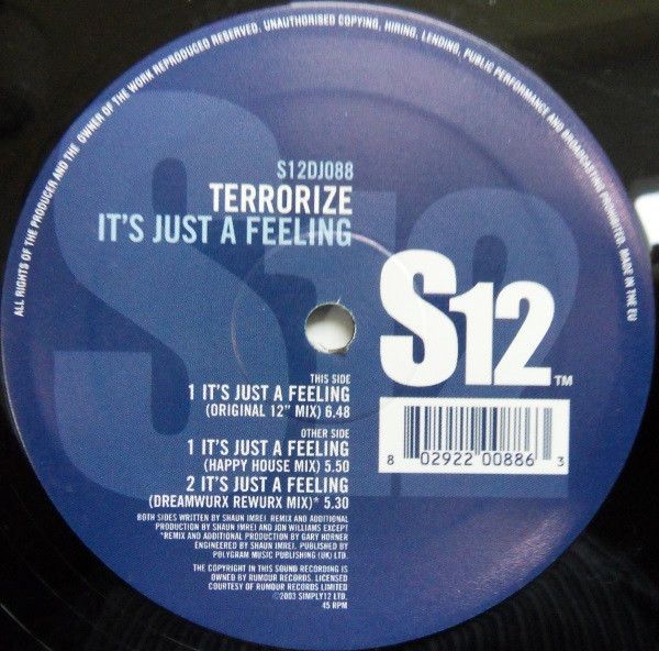 Terrorize - It's Just A Feeling - S12