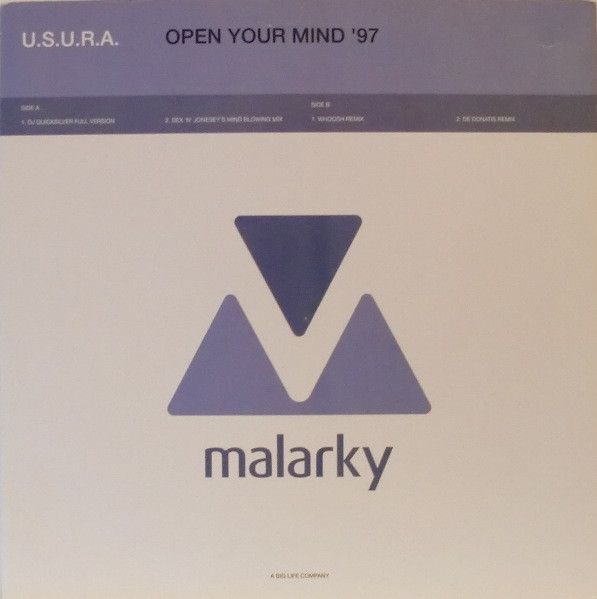 U.S.U.R.A. - Open Your Mind '97 - Malarky Records