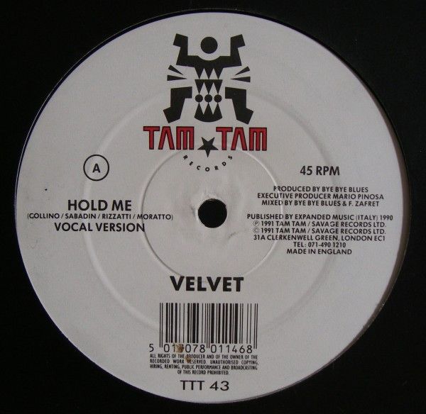 Velvet - Hold Me - Tam Tam Records