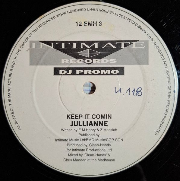 Julianne - Keep It Comin - Intimate Records