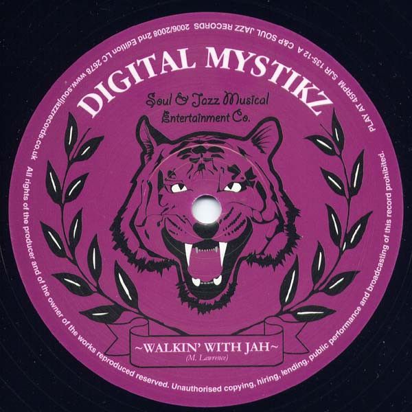 Digital Mystikz - Walkin' With Jah / Earth A Run Red - Soul Jazz Records