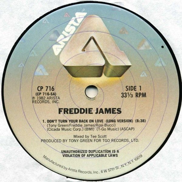 Freddie James - Don't Turn Your Back On Love - Arista