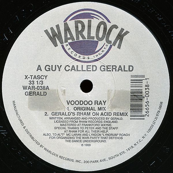 A Guy Called Gerald - Voodoo Ray - Warlock Records