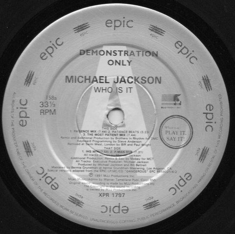 Michael Jackson - Who Is It - Epic