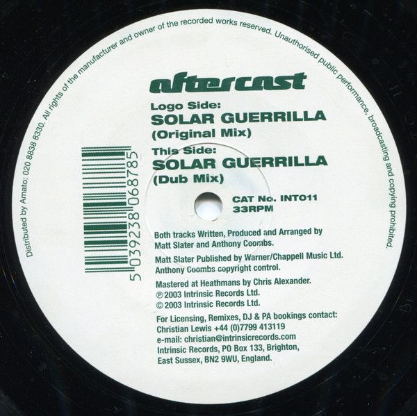 Aftercast - Solar Guerrilla - Intrinsic Records
