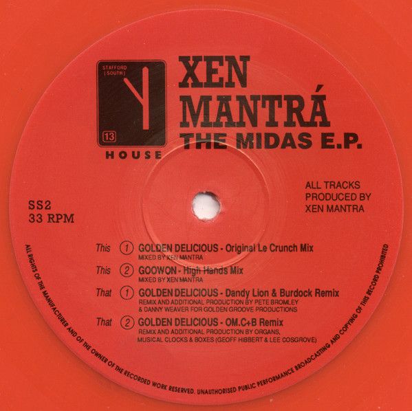 Xen Mantra - The Midas EP (Red Vinyl) - Stafford South