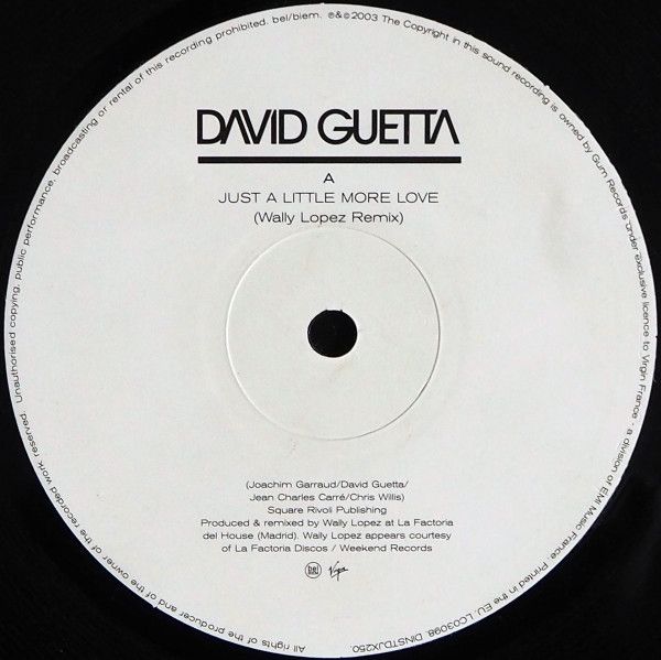 David Guetta - Just A Little More Love - Virgin