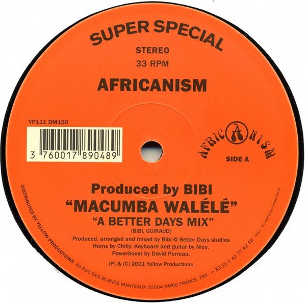 Africanism - Macumba Walélé - Yellow Productions