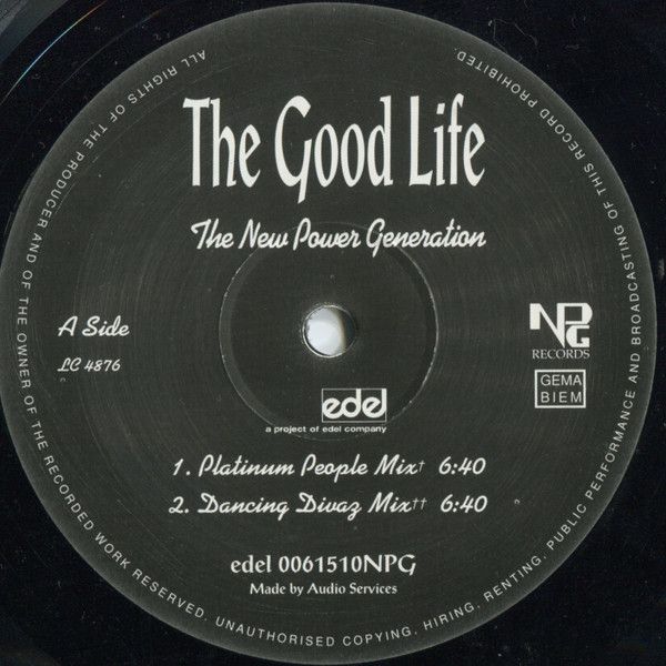 The New Power Generation - The Good Life - NPG Records