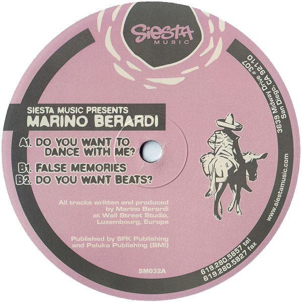 Marino Berardi - Do You Want To Dance With Me? - Siesta Music