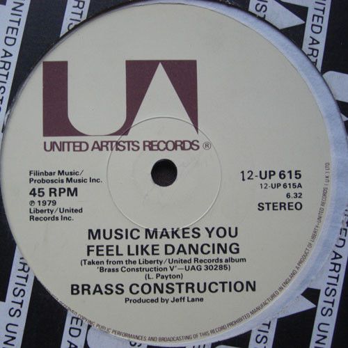 Brass Construction - Music Makes You Feel Like Dancing - United Artists Records