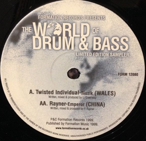 Twisted Individual / Rayner - The World Of Drum And Bass LP Sampler - Formation Records