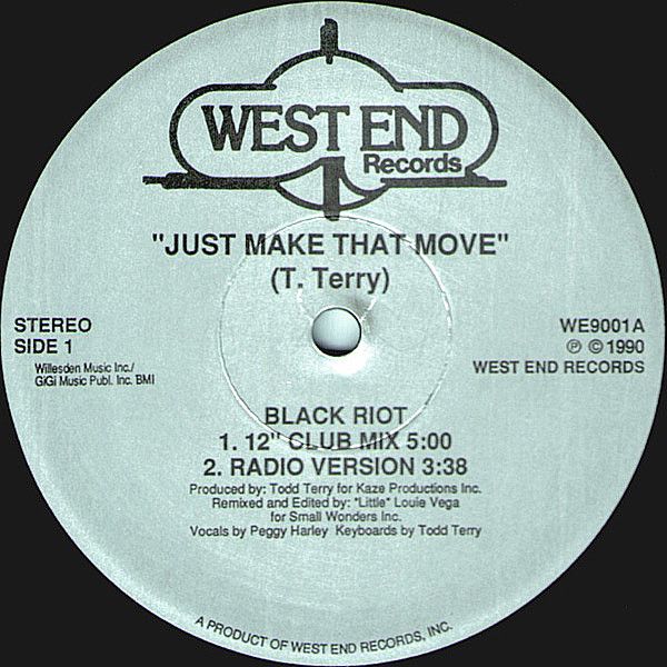 Black Riot - Just Make That Move - West End Records