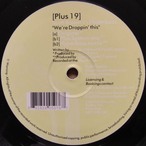 Scott Brown V's Hyperbass - We're Droppin' This - Evolution Plus