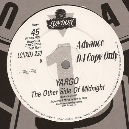 Yargo - The Other Side Of Midnight - London Records