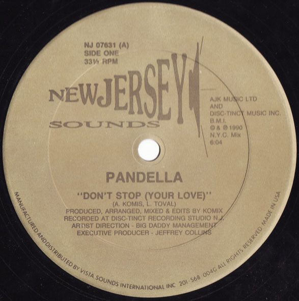 Pandella - Don't Stop (Your Love) - New Jersey Sounds