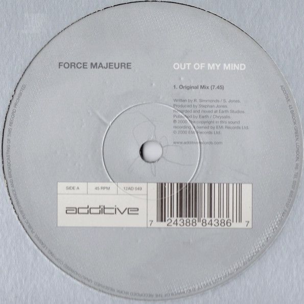 Force Majeure - Out Of My Mind - Additive