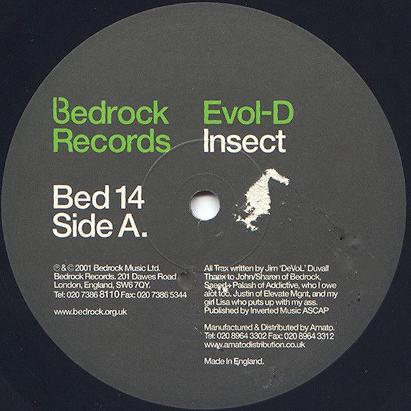 Evol-D - Insect  - Bedrock Records