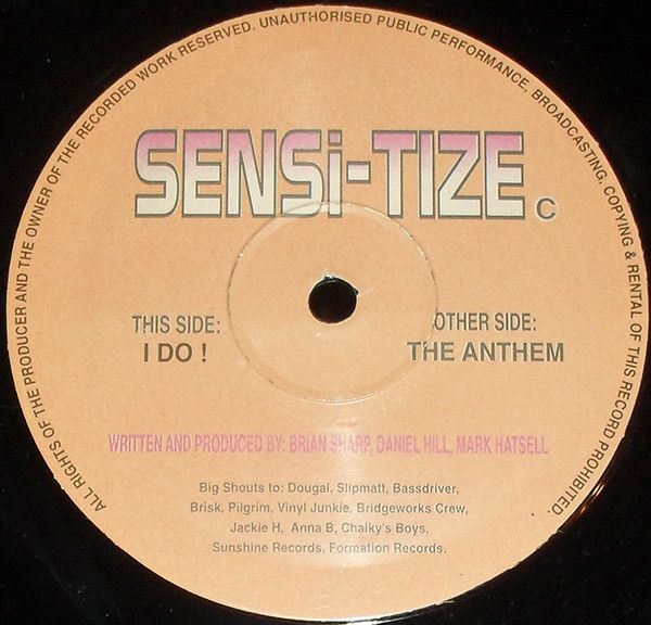 Sensi-tize - I Do ! / The Anthem - Vicious Vinyl