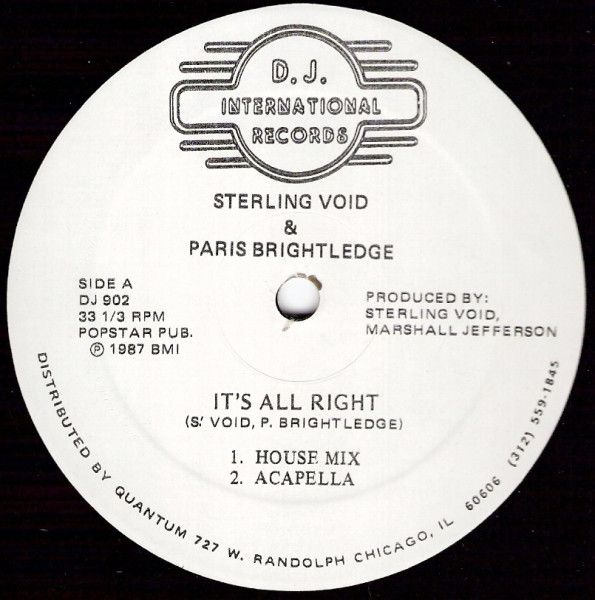Sterling Void & Paris Brightledge - It's All Right - D.J. International Records