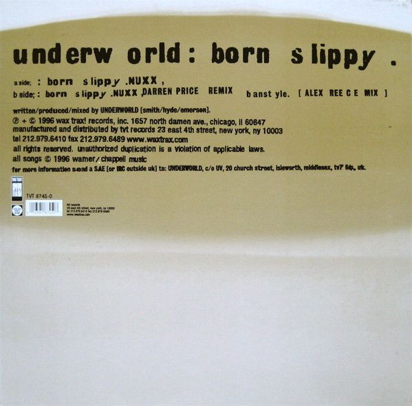 Underworld - Born Slippy - TVT Records