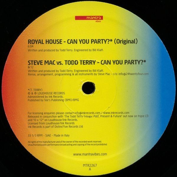 Royal House - Can You Party? - Mantra Vibes