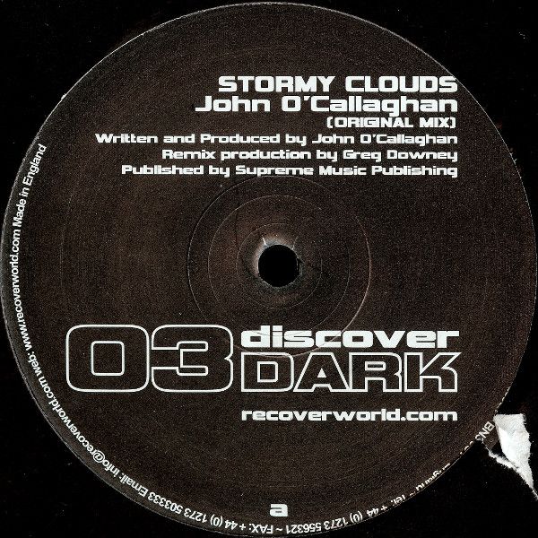 John O'Callaghan - Stormy Clouds - Discover Dark