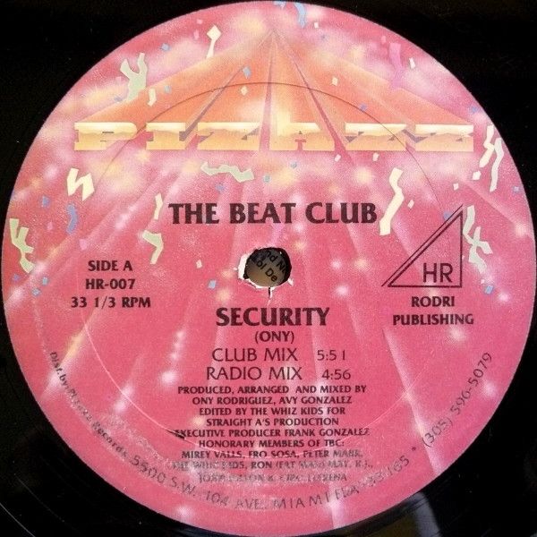 The Beat Club - Security - Pizazz Records