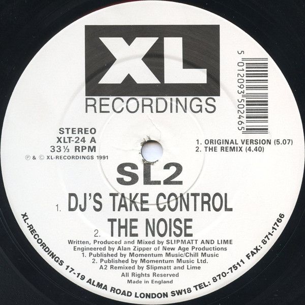 SL2 - DJ's Take Control / Way In My Brain - XL Recordings