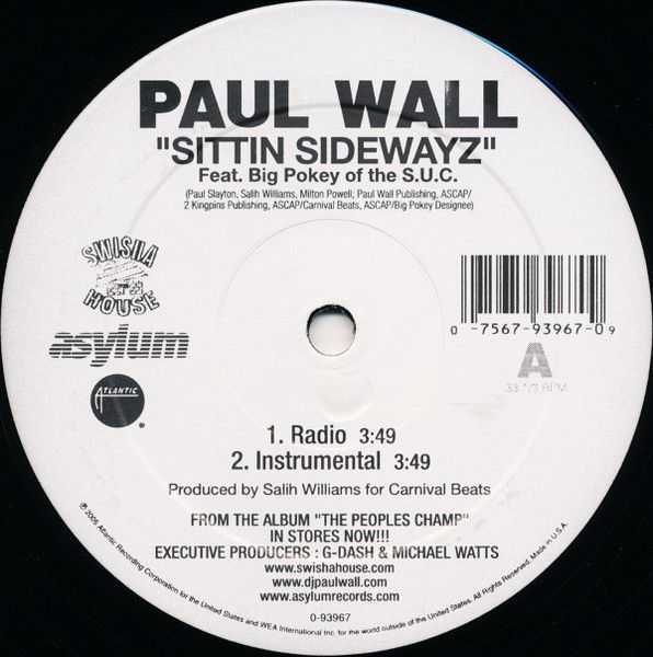 Paul Wall Feat. Big Pokey - Sittin' Sidewayz - Swishahouse