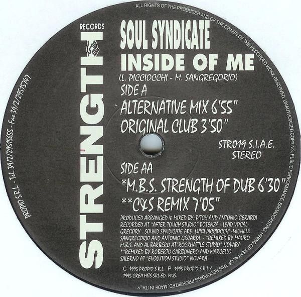 Soul Syndicate - Inside Of Me - Strength Records