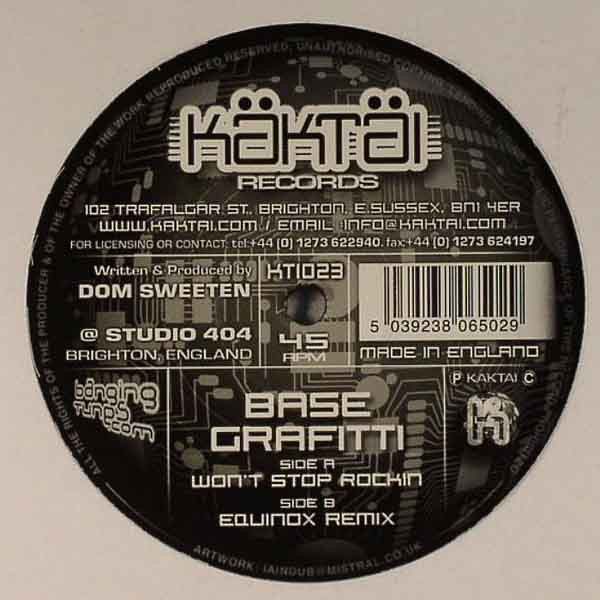 Base Graffiti - Won't Stop Rockin - Kaktai Records