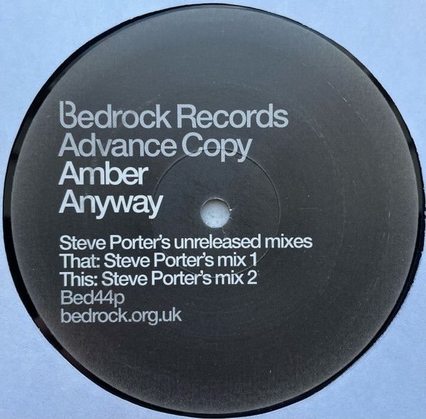 Amber - Anyway (Steve Porter's Unreleased Mixes) - Bedrock Records
